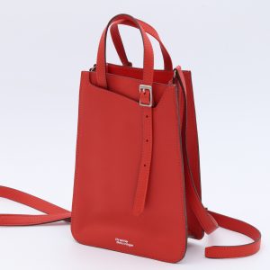 Mini sac structuré en cuir, petit model Aubépine