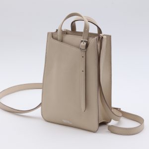 Mini sac structuré en cuir, petit model Aubépine