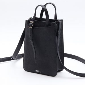 Mini sac structuré en cuir, petit model Aubépine