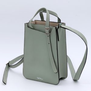 Mini sac structuré en cuir, petit model Aubépine